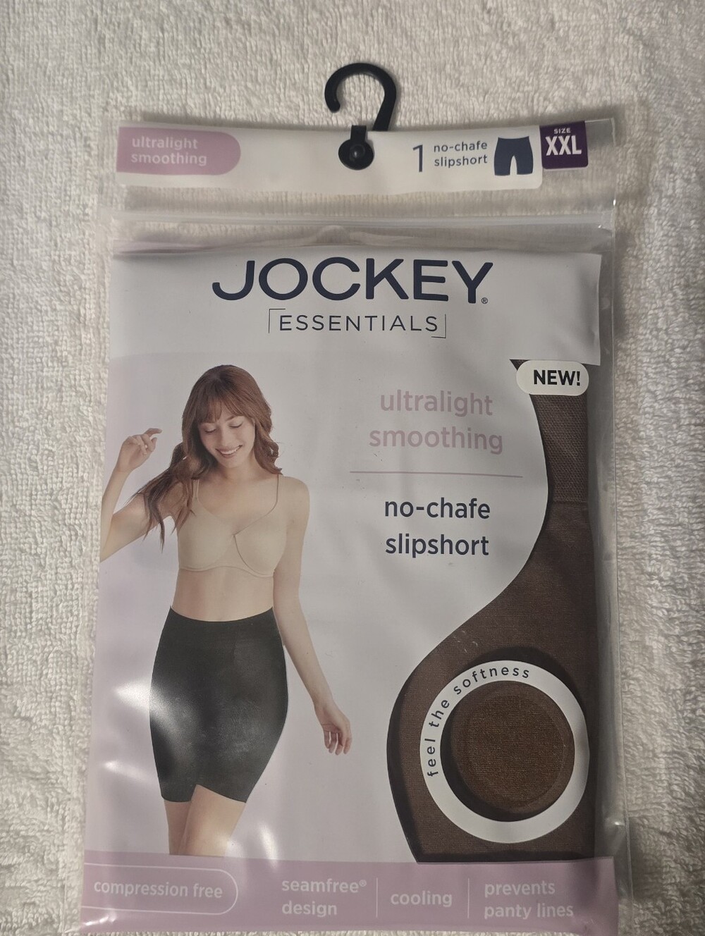 Jockey Essentials No-Chafe Slipshort In Brown